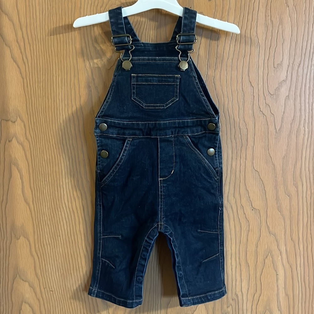 Hanna Andersson Infant Denim Overalls 3-6M‎ - Picture 7 of 9